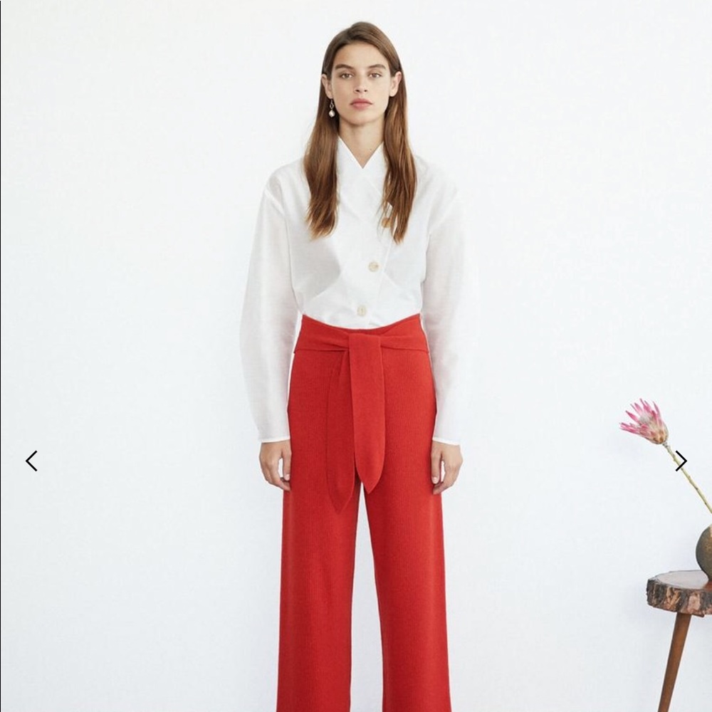 Nanushka Tigre Cropped Knit Pants